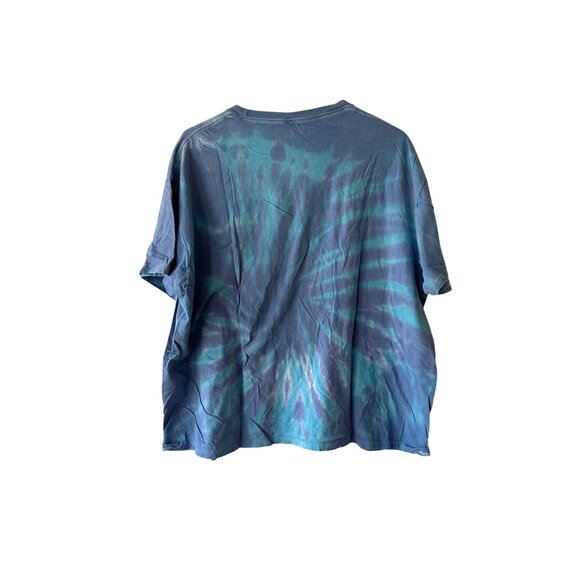 Neff XXL Blue Tie Dye T-Shirt With Skull & Flower Graphic 100% Cotton READ - Picture 2 of 7